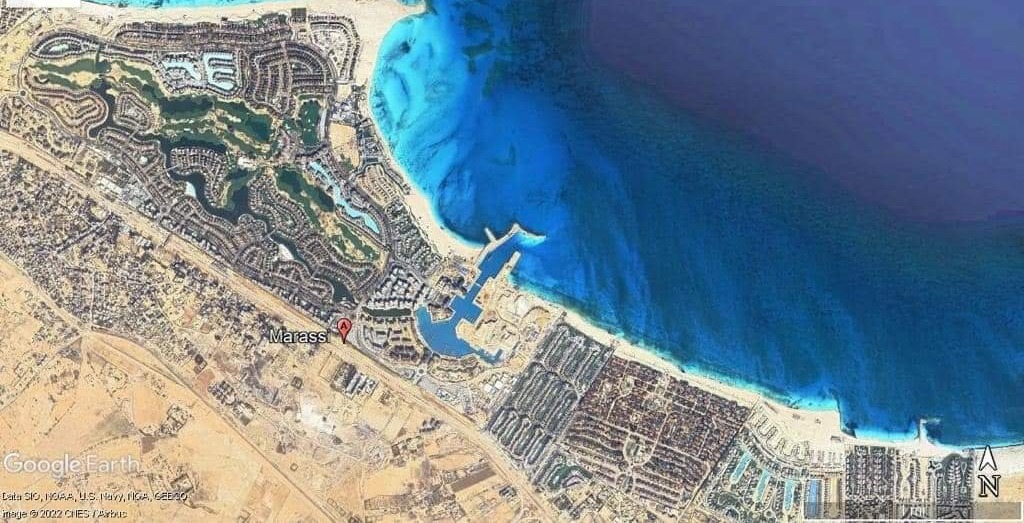 خريطة الساحل الشمالي جوجل ارث