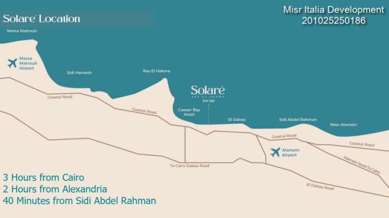 موقع منتجع سولاري رأس الحكمة